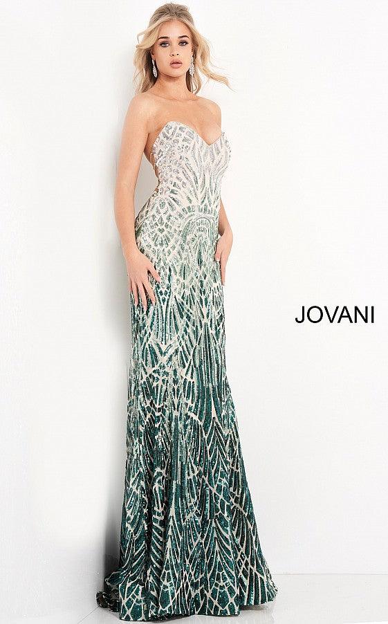 Jovani 06459 Strapless Long Sexy Prom Dress