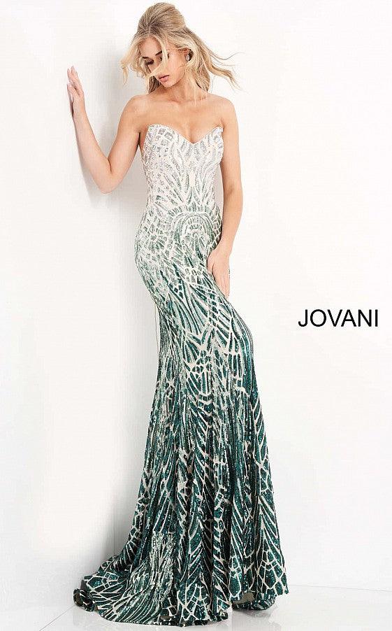 Jovani 06459 Strapless Long Sexy Prom Dress