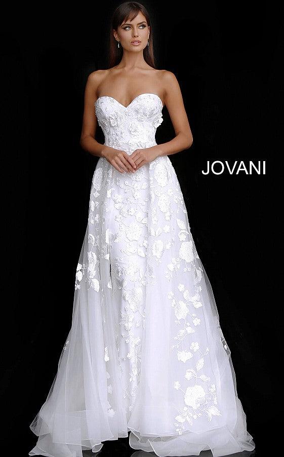 Jovani Strapless Long Wedding Dress JB65935 - The Dress Outlet