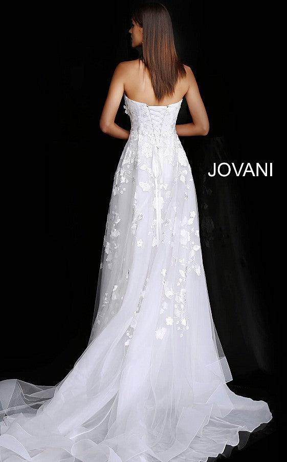 Jovani Strapless Long Wedding Dress JB65935 - The Dress Outlet