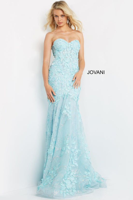 Gunmetal Jovani 07935 Strapless Sexy Long Prom Dress for $800.0 – The ...