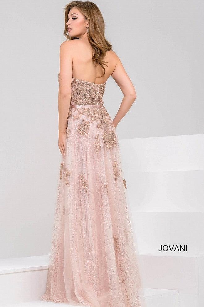 Jovani Strapless Sweetheart Long Evening Dress 93765 - The Dress Outlet