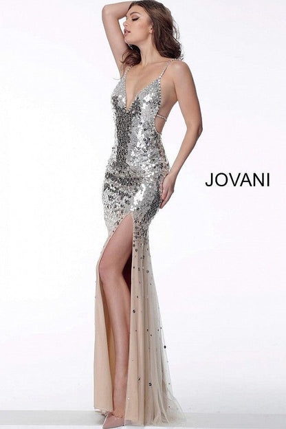 Jovani Strappy Back Long Prom Dress 65306 - The Dress Outlet