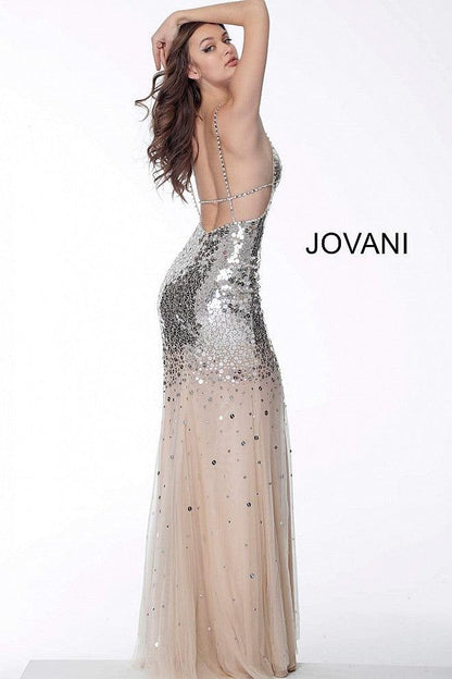 Jovani Strappy Back Long Prom Dress 65306 - The Dress Outlet