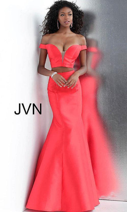 Jovani Two Piece Fitted Prom Dress JVN58068 - The Dress Outlet