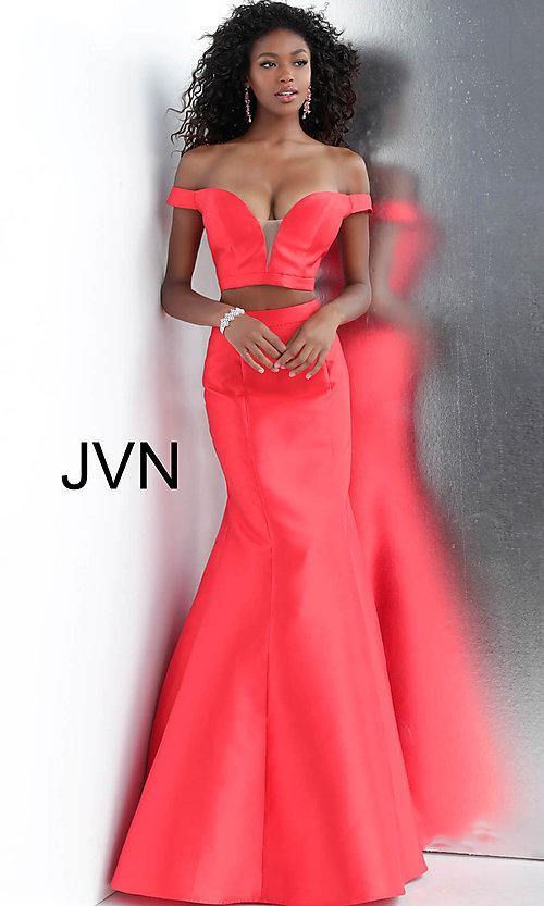 Jovani 28428 Two Piece Long Formal Gown main image 1