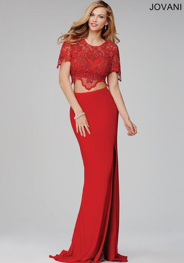 Jovani 28428 Two Piece Long Formal Gown