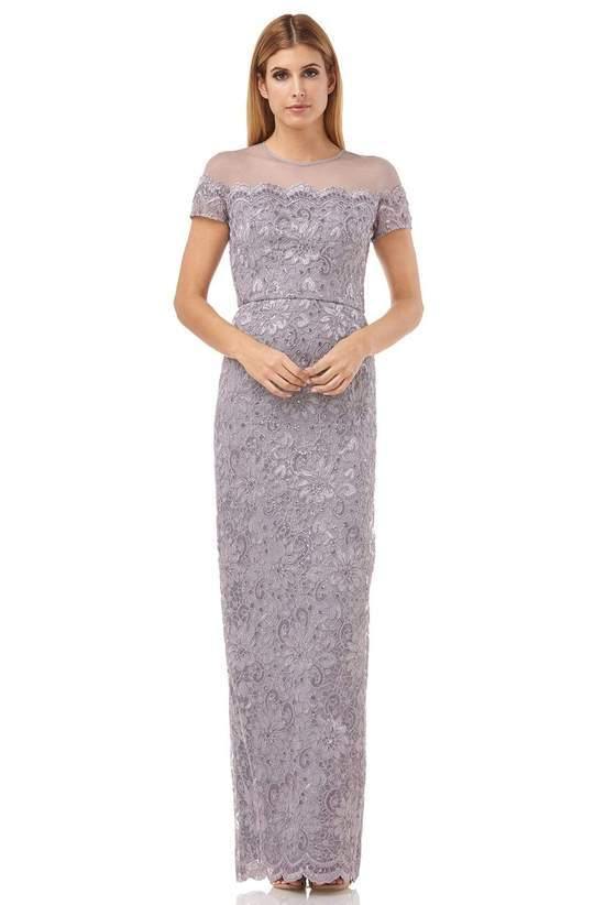 JS Collections Long Formal Floral Lace Dress 866648