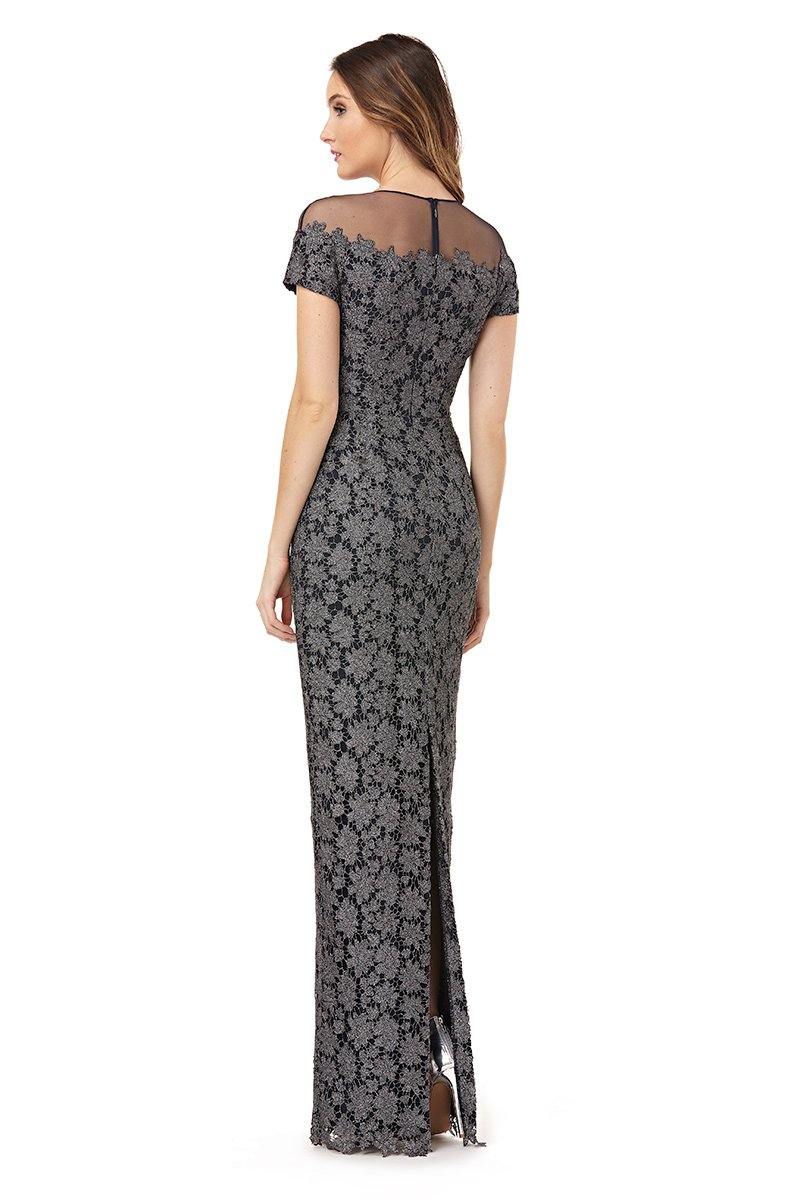 JS Collections Long Formal Floral Lace Dress 866683 - The Dress Outlet