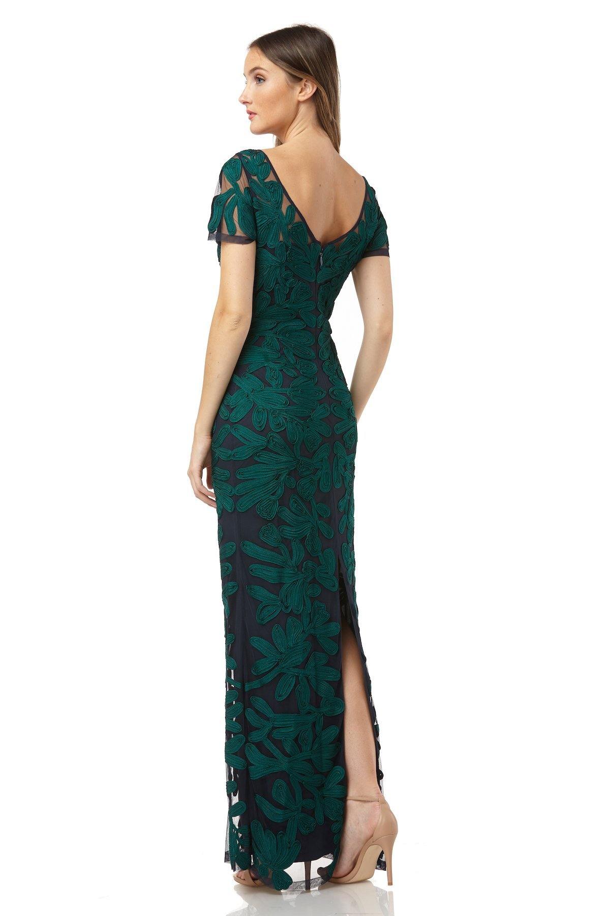 JS Collections Long Formal Sheath Dress 866747