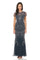 JS Collections Long Formal Short Sleeve Dress 866758 - The Dress Outlet