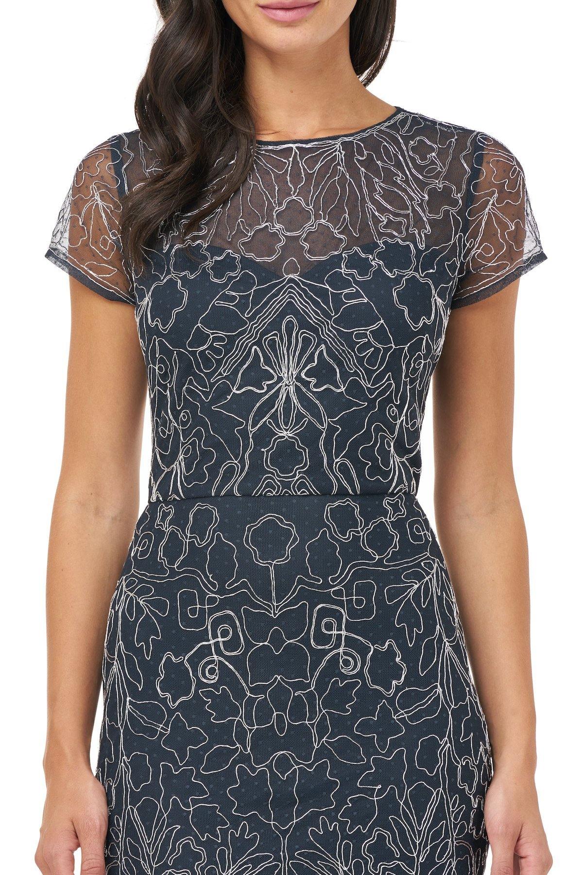 JS Collections Long Formal Short Sleeve Dress 866758