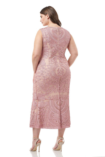 JS Collections Short Plus Size Dress 862617W - The Dress Outlet