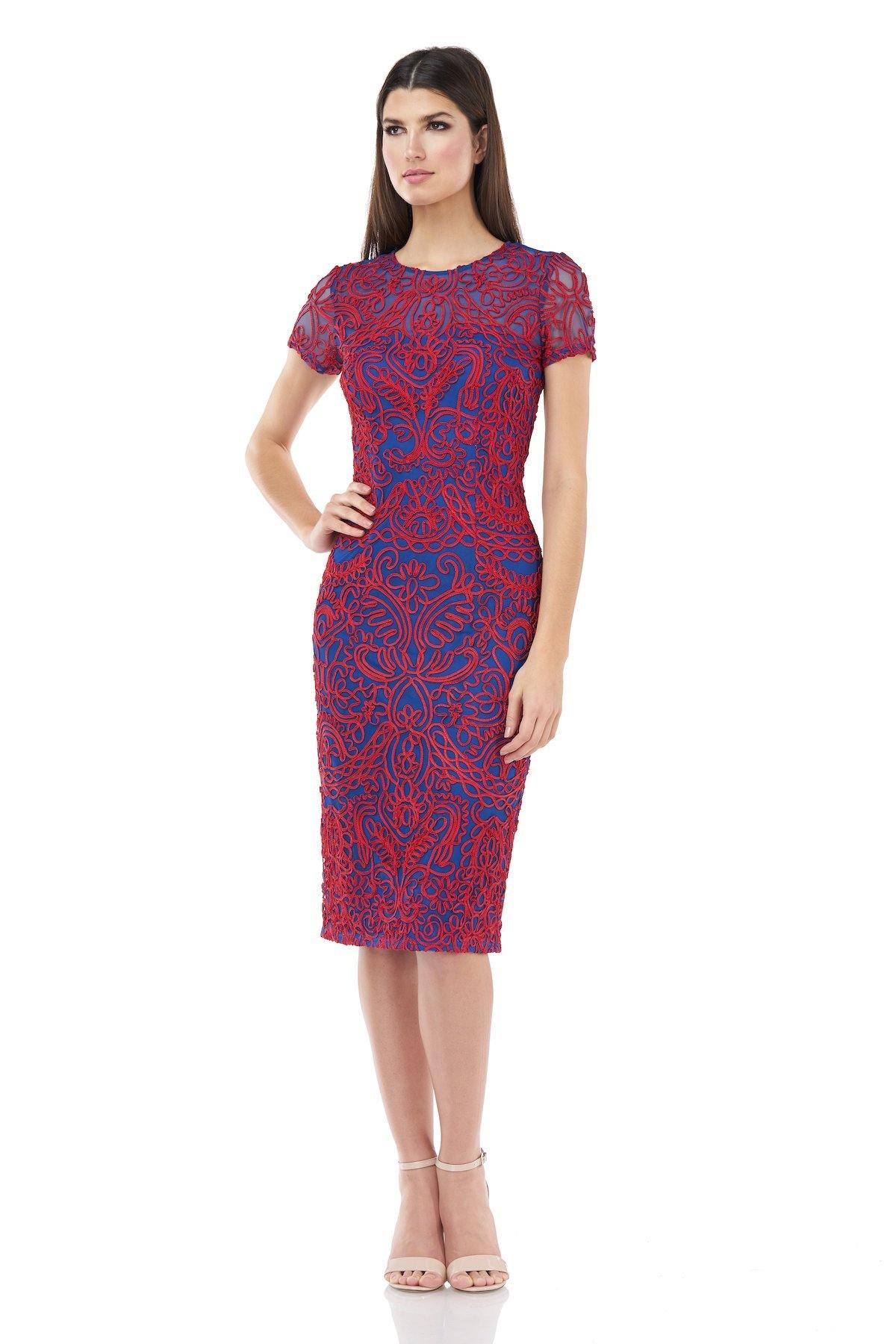 JS Collections Short Sleeve Knee Length Dress 866902