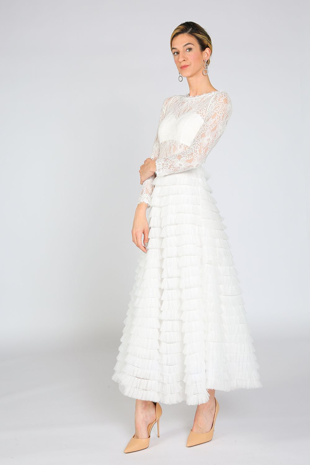 Long Sleeve Lace Maxi Dress