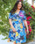 Kiyonna Formal Short Floral Dress - The Dress Outlet