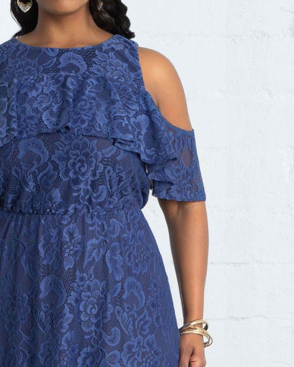 Kiyonna Long Formal A-line Dress - The Dress Outlet