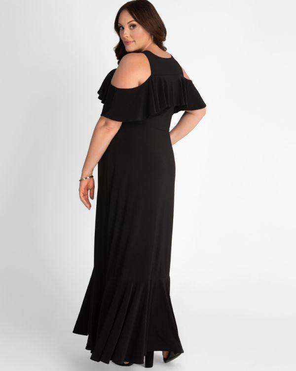 Kiyonna Long Formal A-line Dress - The Dress Outlet