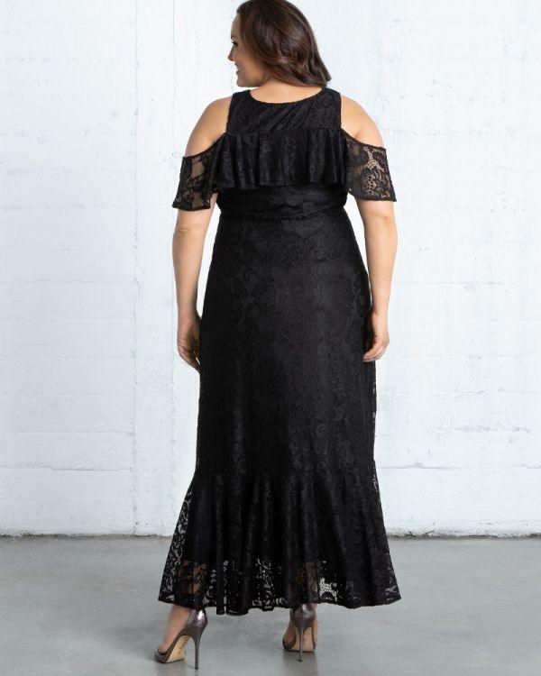 Kiyonna Long Formal A-line Dress - The Dress Outlet