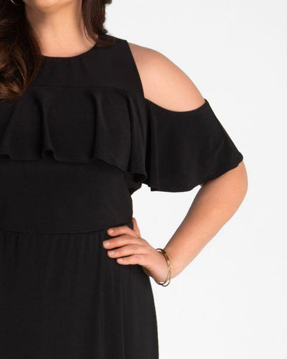 Kiyonna Long Formal A-line Dress - The Dress Outlet