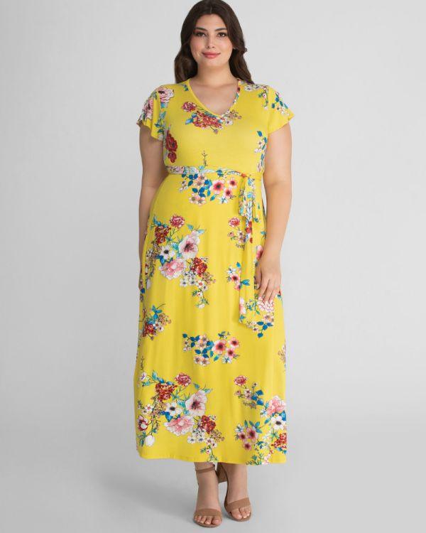 Kiyonna Long Formal Plus Size Dress - The Dress Outlet