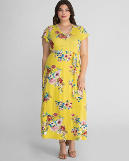 Kiyonna Long Formal Plus Size Dress - The Dress Outlet