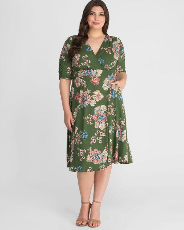 Kiyonna Short Formal Plus Size Dress - The Dress Outlet