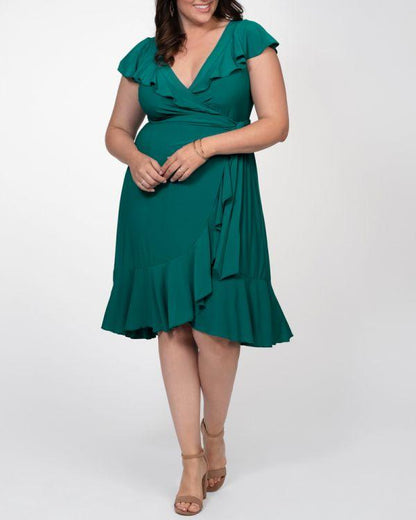 Kiyonna Short Formal Plus Size Dress - The Dress Outlet