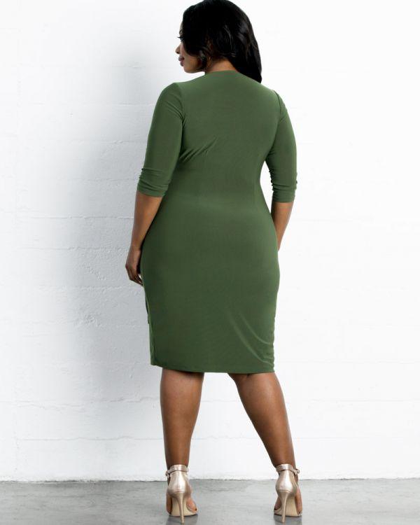 Kiyonna Short Formal Plus Size Dress - The Dress Outlet