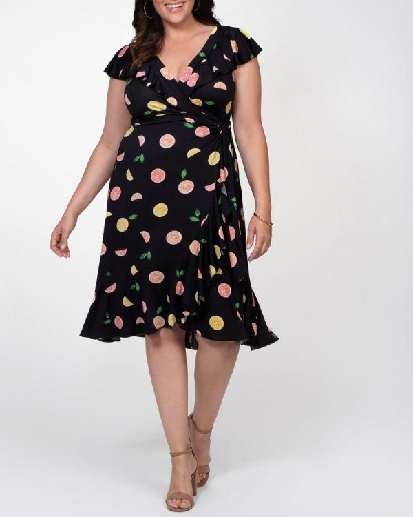 Kiyonna Short Formal Plus Size Dress - The Dress Outlet