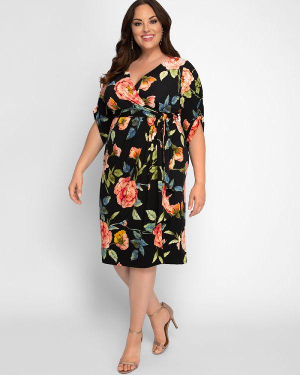 Short Formal Wrap Dress | The Dress Outlet Short Formal Wrap Dress | The Dress Outlet