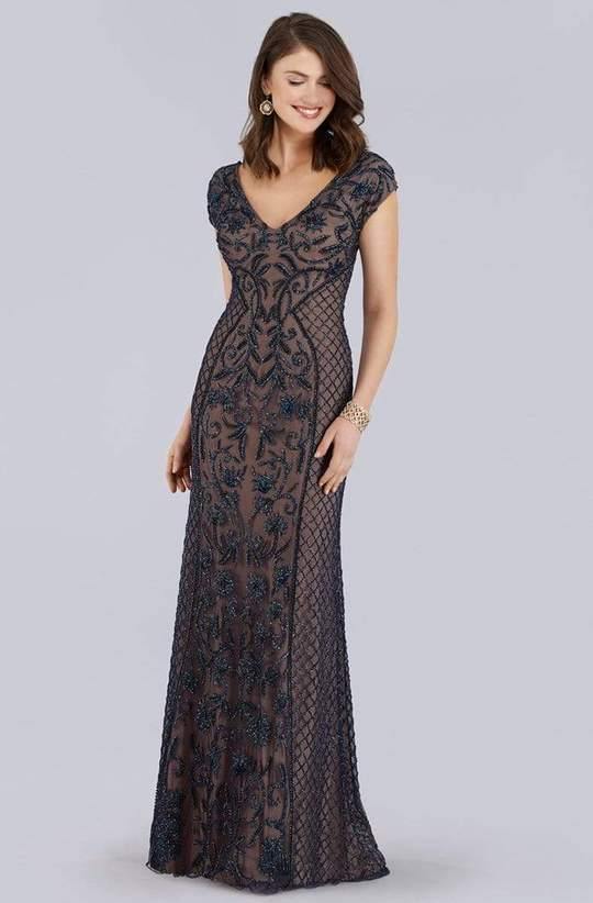 Lara Dresses Cap Sleeve Long Prom Dress 29836