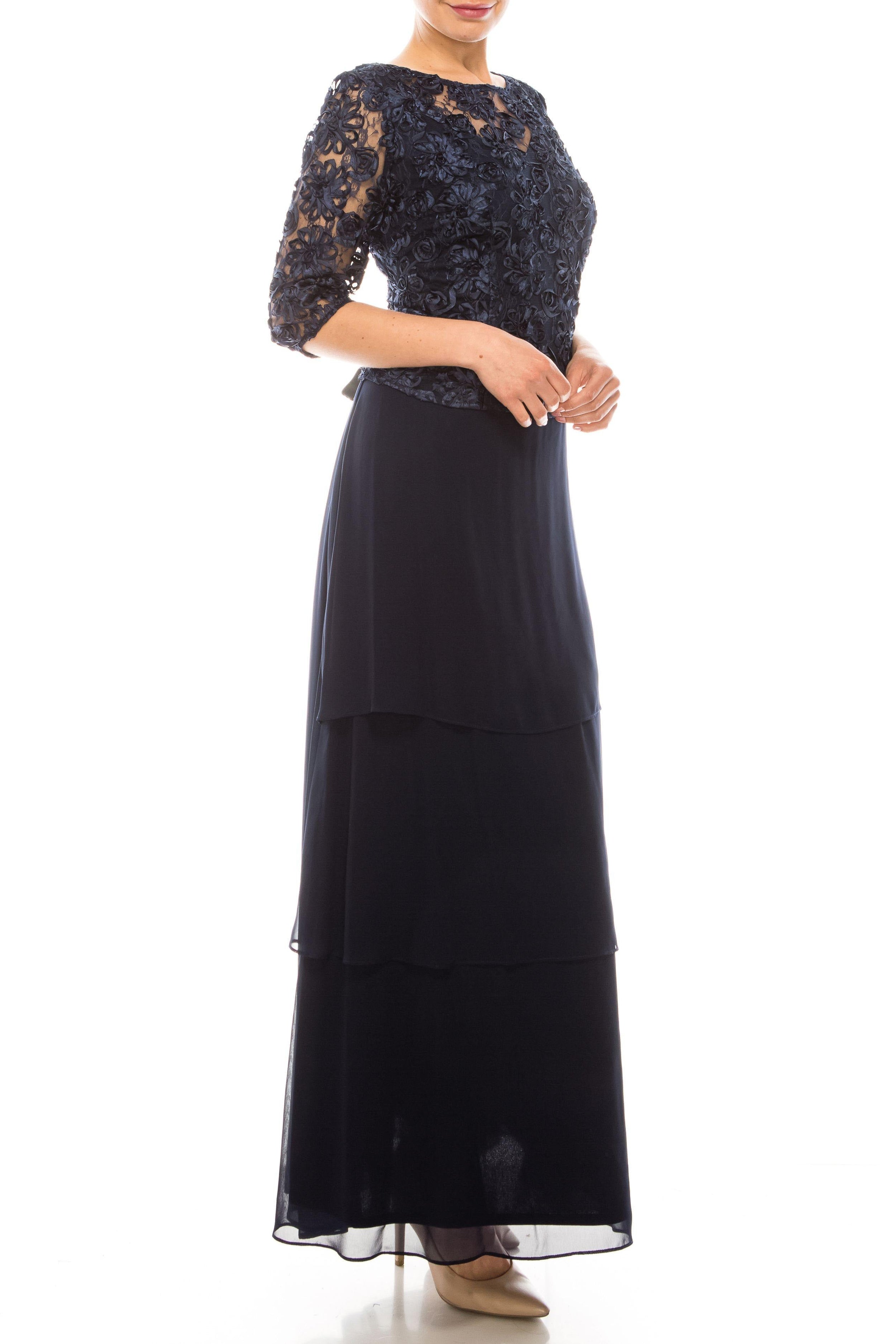 Le Bos Long Formal Mother of the Bride Dress 28145 - The Dress Outlet