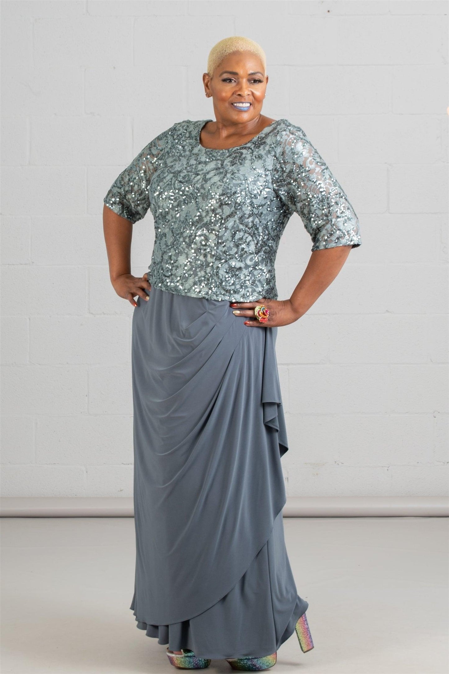 Le Bos Long Mother of the Bride Formal Dress 28232 - The Dress Outlet