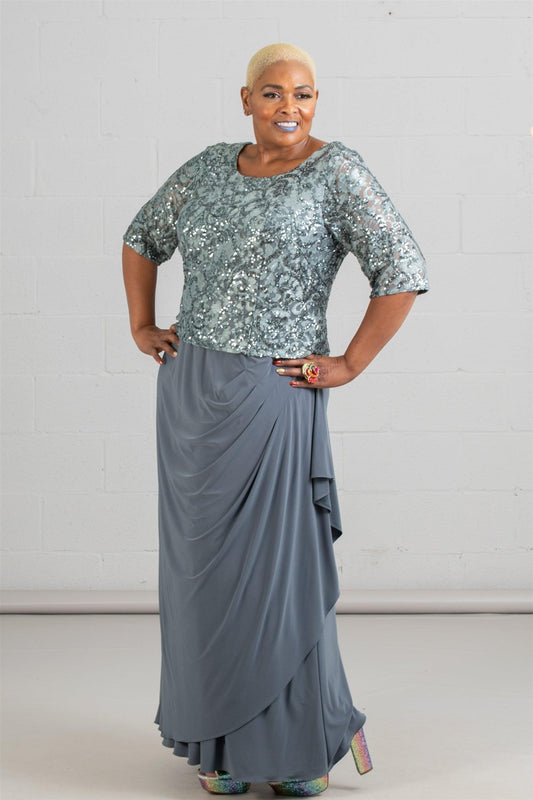 Le Bos Long Mother of the Bride Formal Dress 28232 - The Dress Outlet