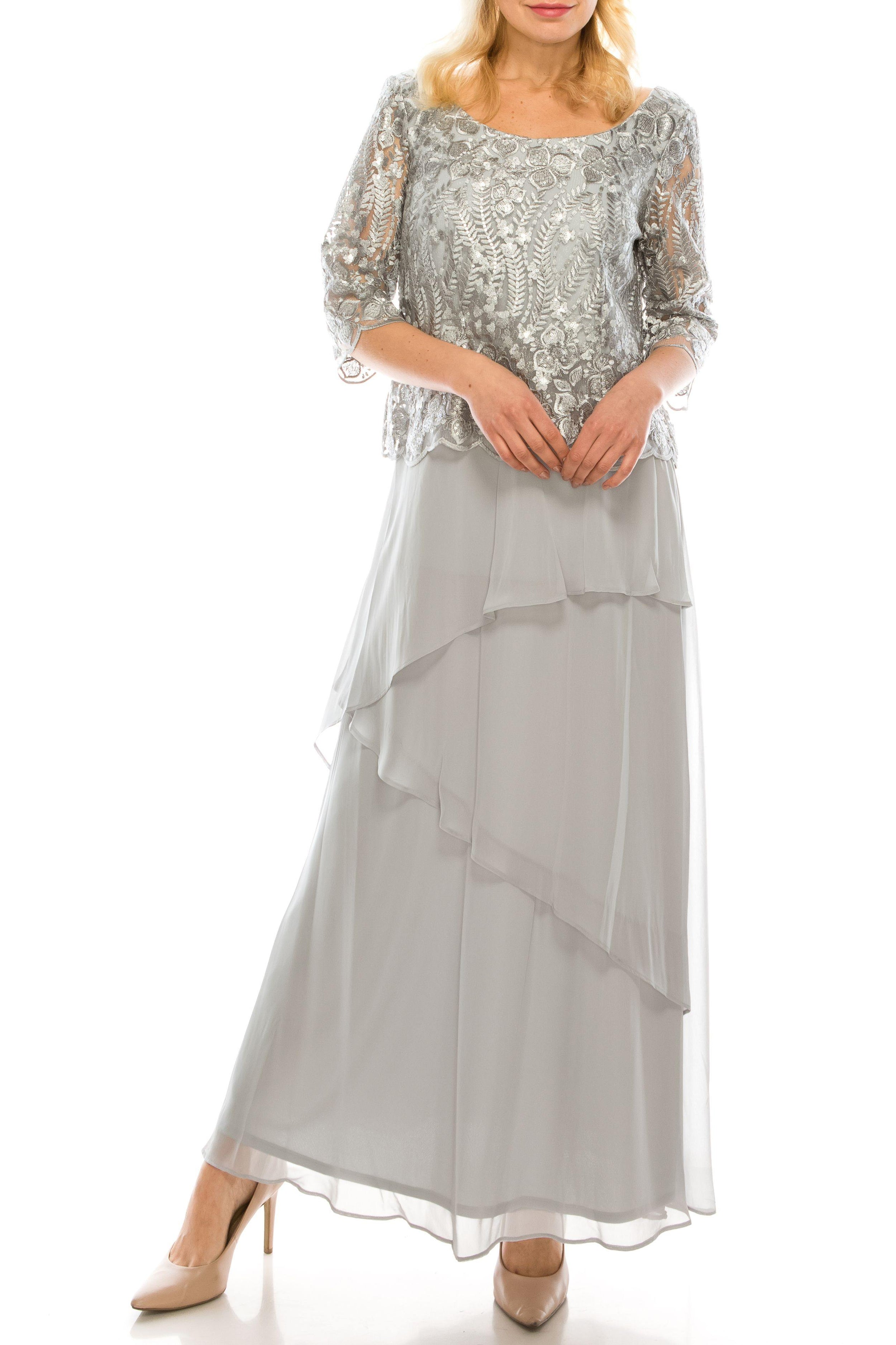 Le Bos Mother of the Bride Long Chiffon Dress 26963 - The Dress Outlet
