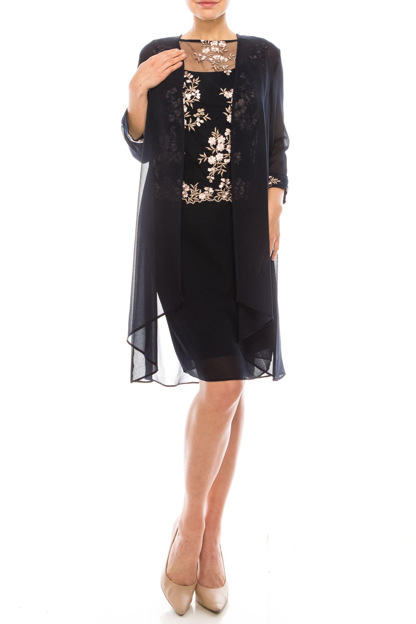 Le Bos Short Mother of the Bride Jacket Dress 28062 - The Dress Outlet