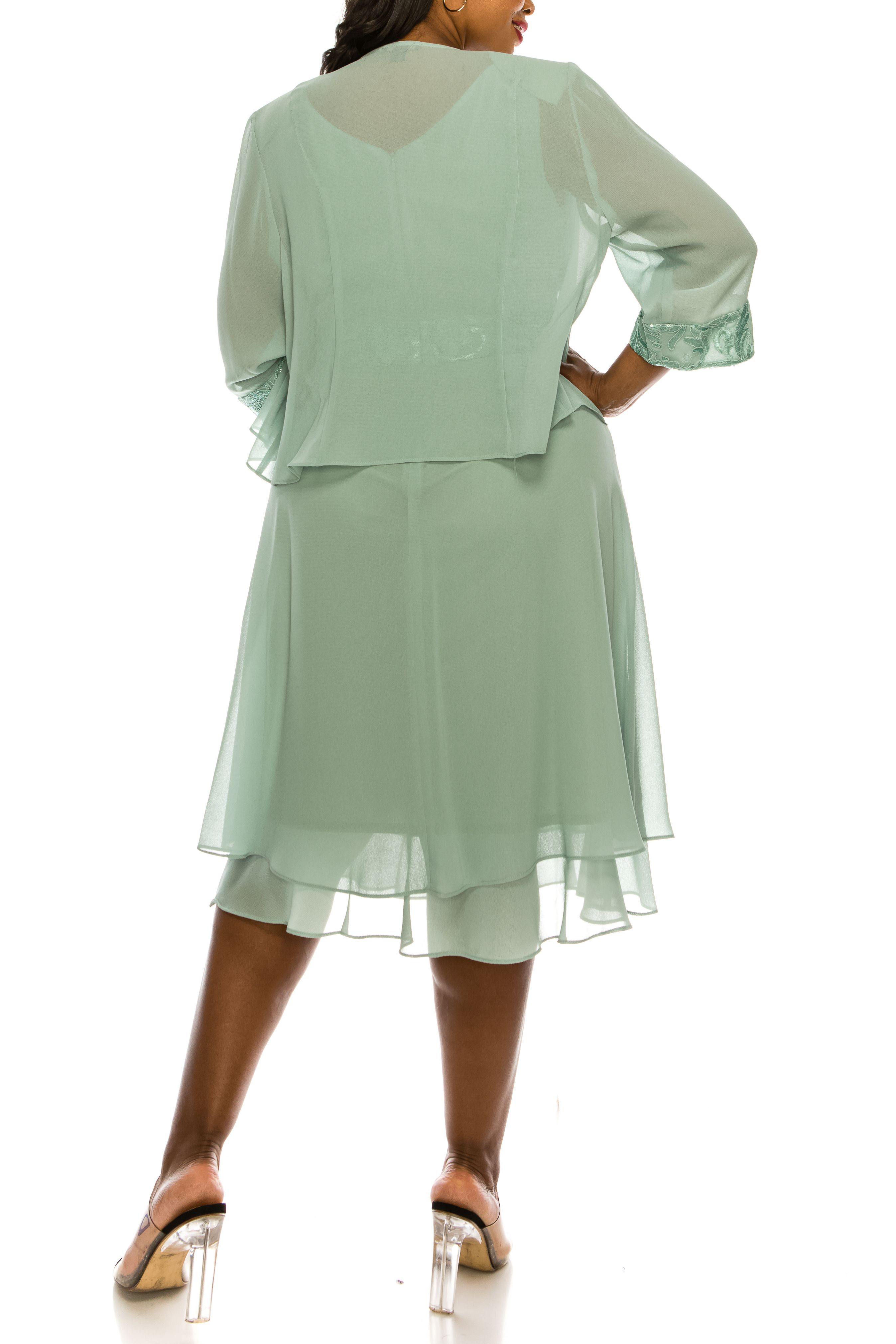 Le Bos Short Plus Size Jacket Cocktail Dress 27634 for 114.99