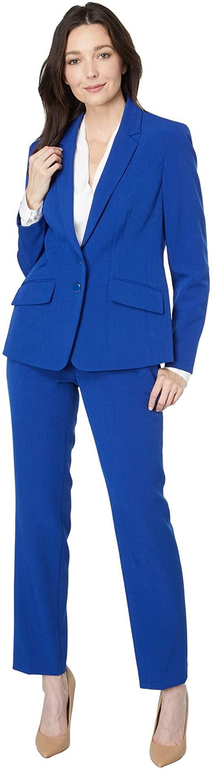 Le Suit Formal Notched Collar Two Piece Pant Suit - The Dress Outlet