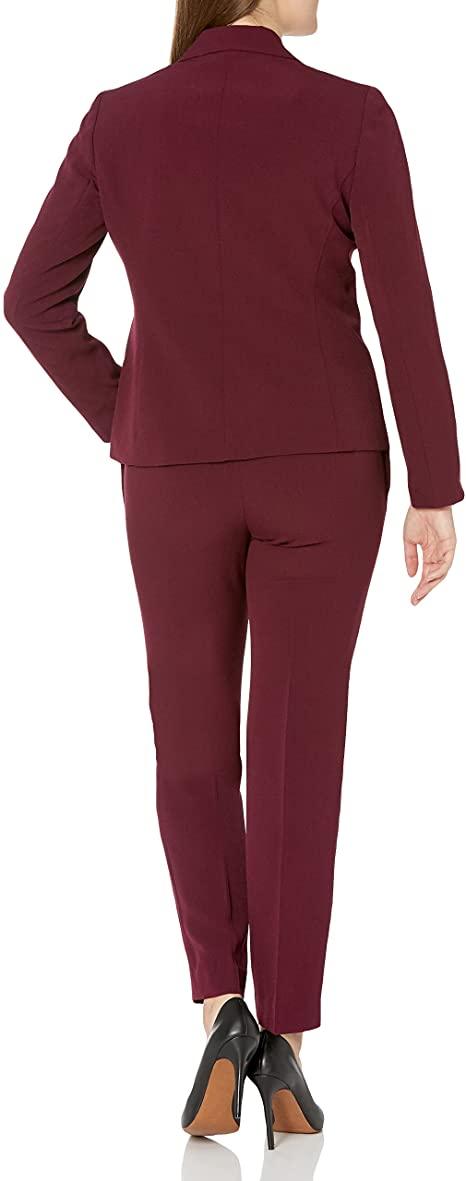 Le Suit Formal One Button Jacket Two Piece Pan Suit - The Dress Outlet