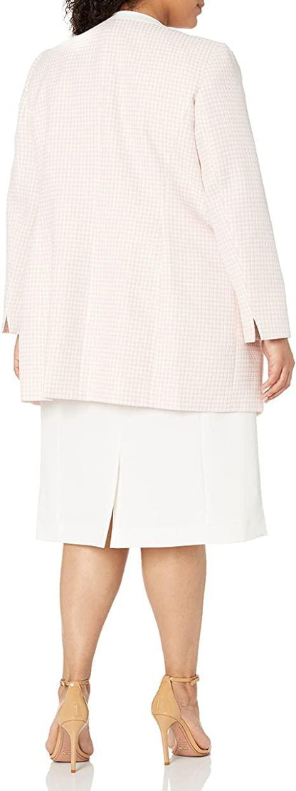 Le Suit Short Sleeveless Plus Size Jacket Dress - The Dress Outlet