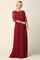 Long 3/4 Sleeve Mother of the Bride Chiffon Dress Sale - The Dress Outlet