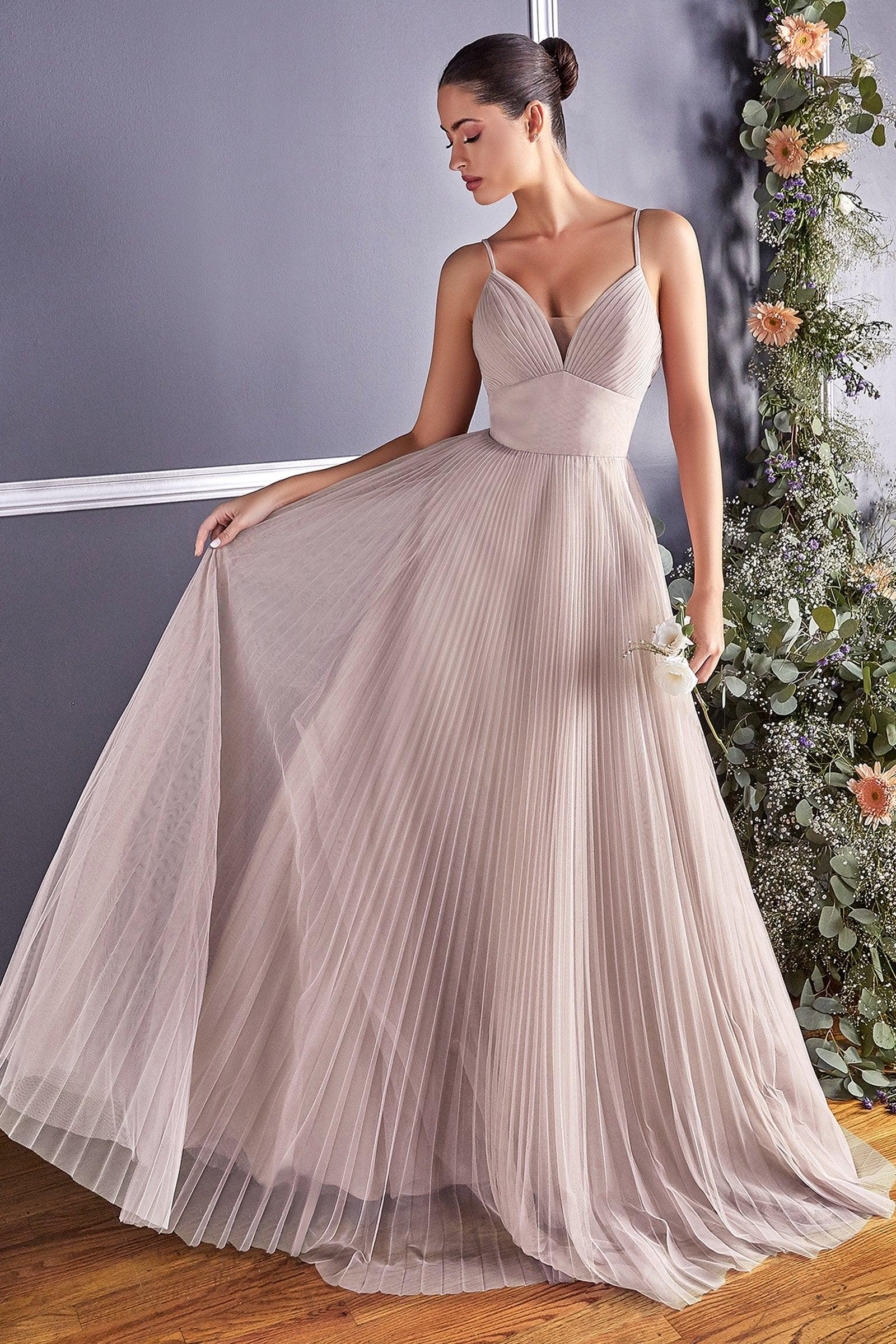 Long A-Line Formal Dress - The Dress Outlet