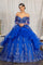 Long Ball Gown Quinceanera Mesh Dress - The Dress Outlet