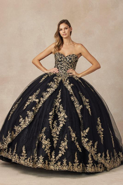 Long Ball Gown Sweet 16 Quinceanera Dress - The Dress Outlet