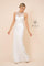 Long  Bridal Gown Sleeveless Fitted Wedding Dress - The Dress Outlet