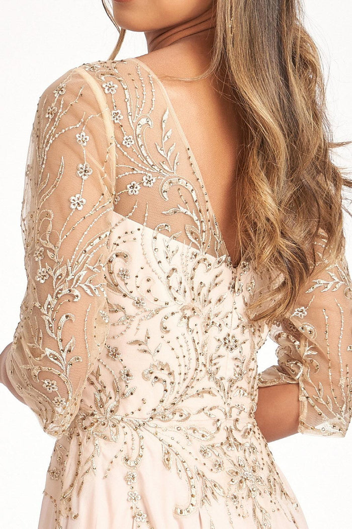 Long Chiffon Mother of the Bride Formal Dress - The Dress Outlet