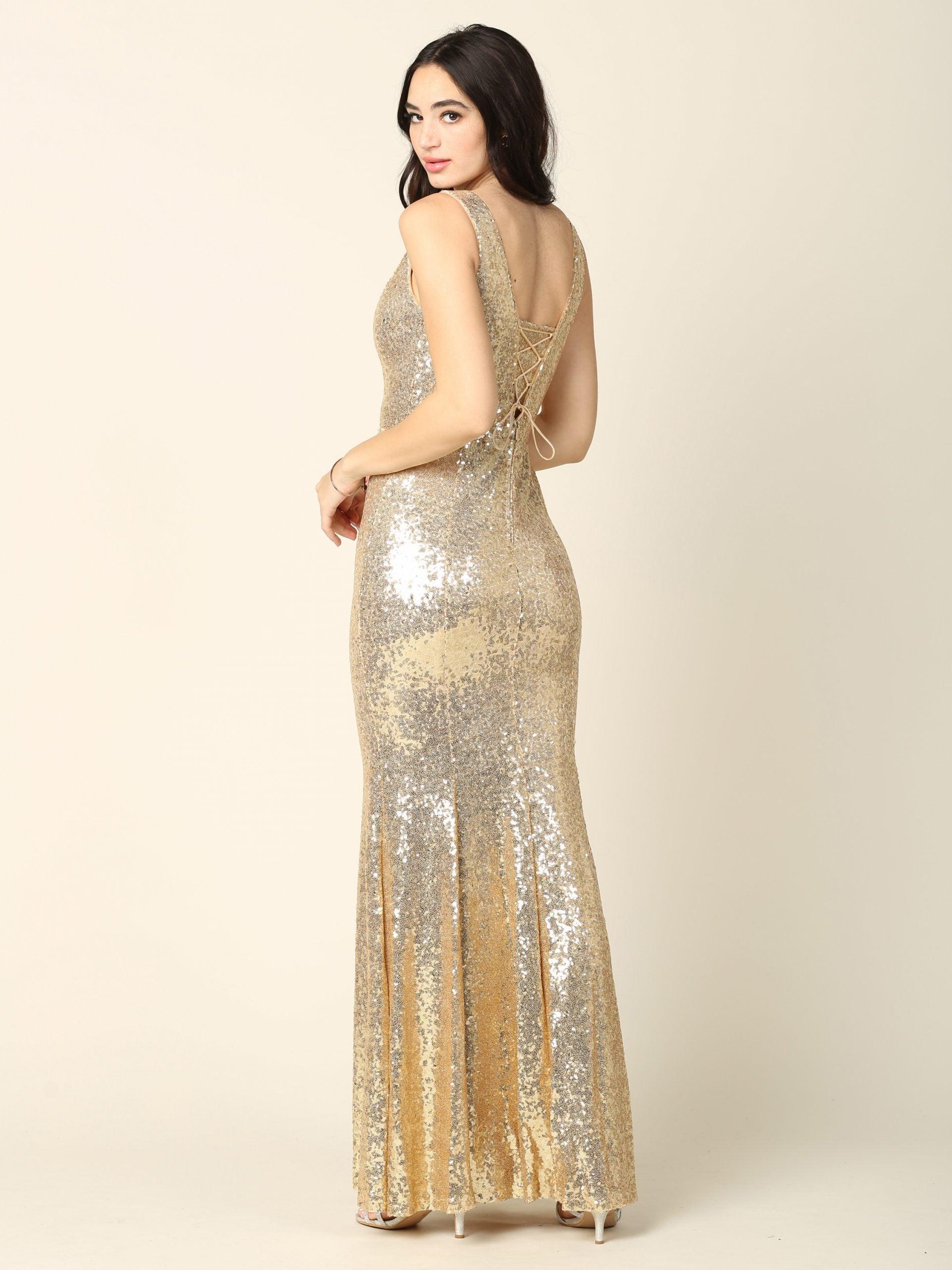Long Fitted Formal Sleeveless Prom Dress Sale
