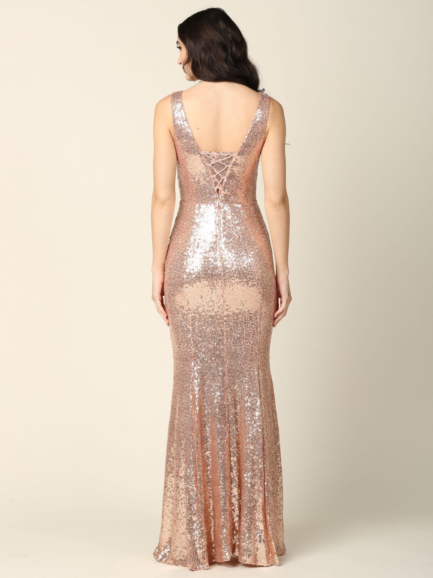 Long Fitted Formal Sleeveless Prom Dress - The Dress Outlet