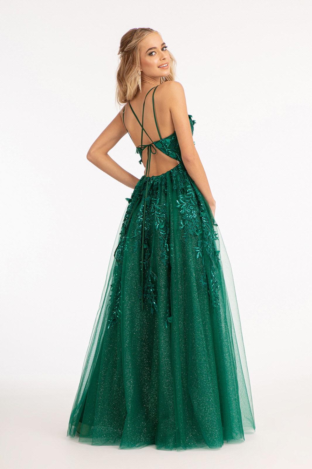 Long Formal A Line Prom Dress